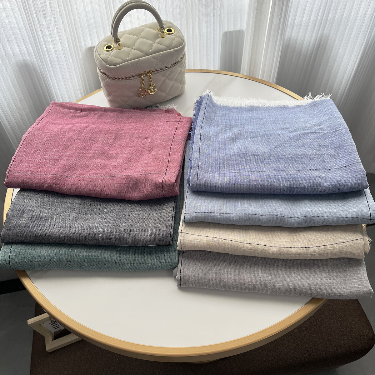 Summer thin solid color scarf