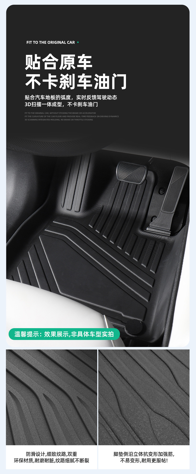 Suitable for 23-26 Models of Changan Deep Blue S07, Fully Environmentally Friendly Car-Specific Floor Mats, All Tpe Floor Mats, Trunk Mat