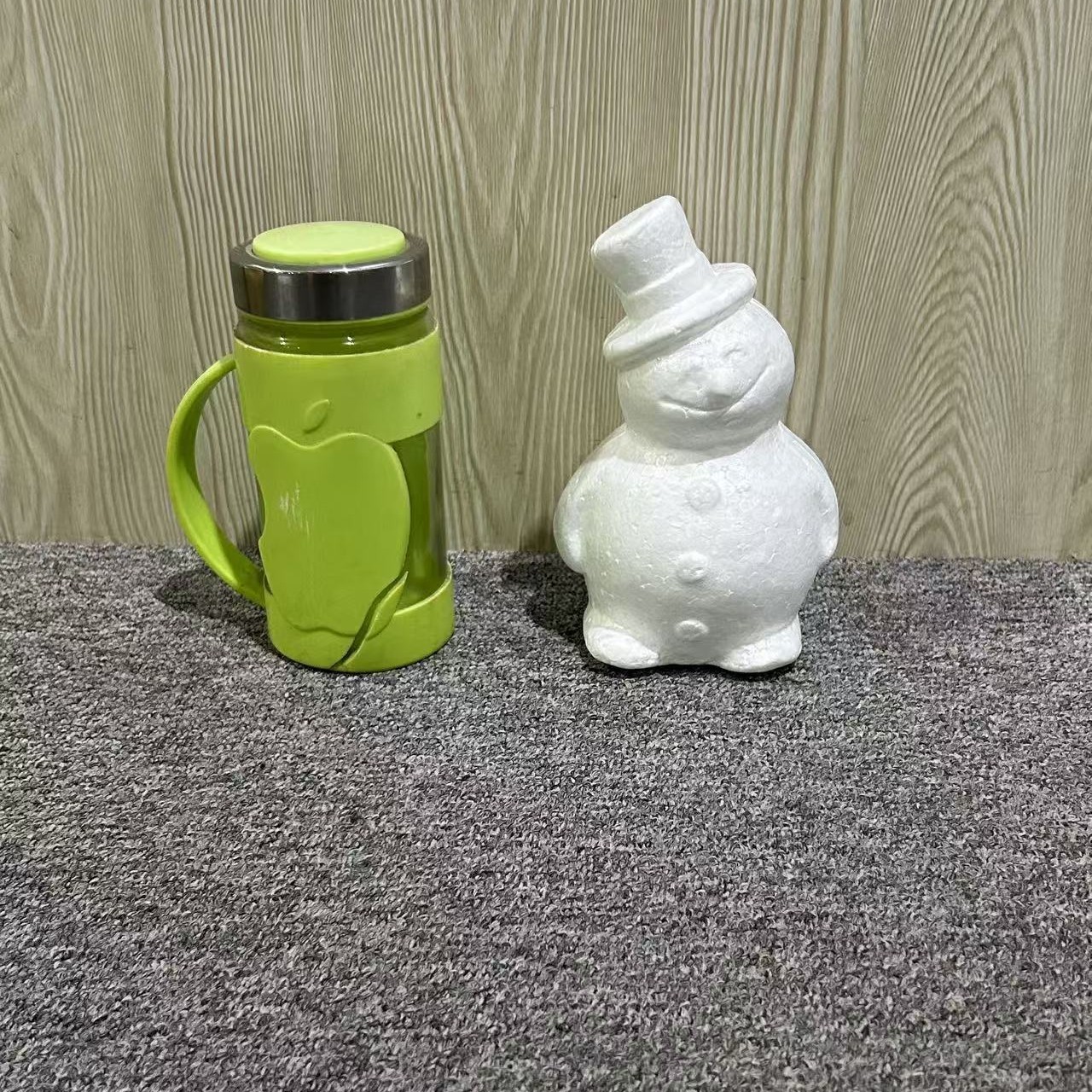 Oso de espuma directo de fábrica blanco DIY material de arreglo floral hecho a mano Día de San Valentín Rosa oso con juguete