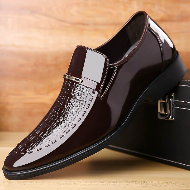 Leather footwear for leisure, men's shoes for leather shoes, classic suit jacket English style, comfortable set, British style