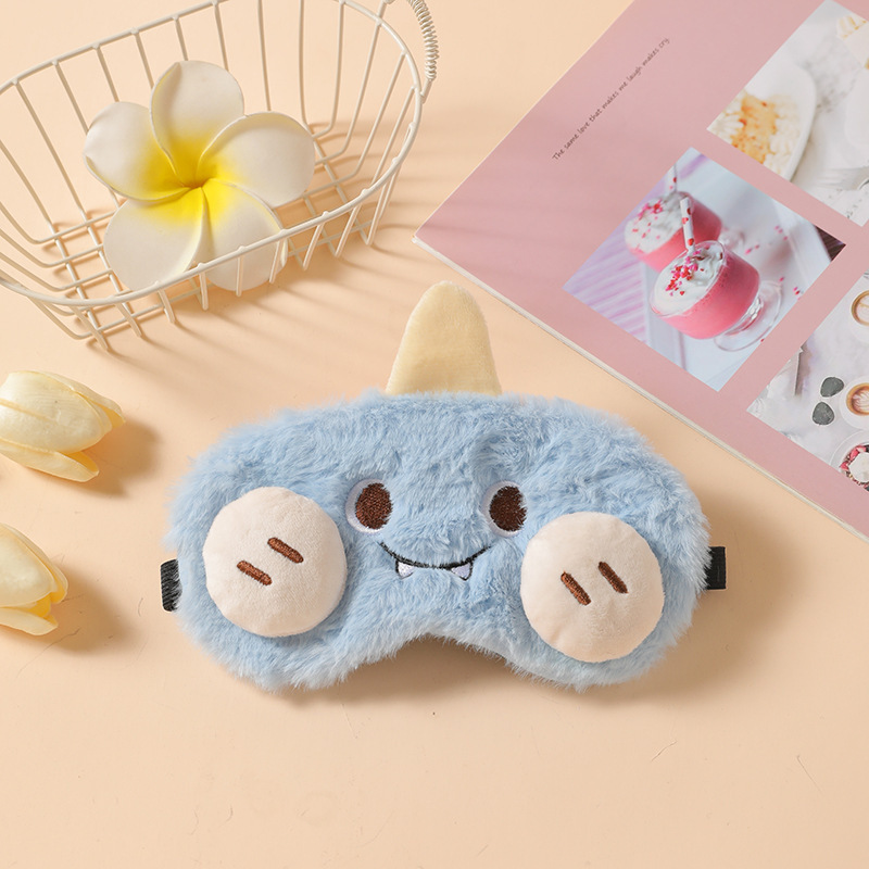 国境を越えたアマゾンは遮光睡眠アイマスクアニメのかわいいぬいぐるみが寝ているアイマスク氷袋のアイマスクスポットを提供している|undefined