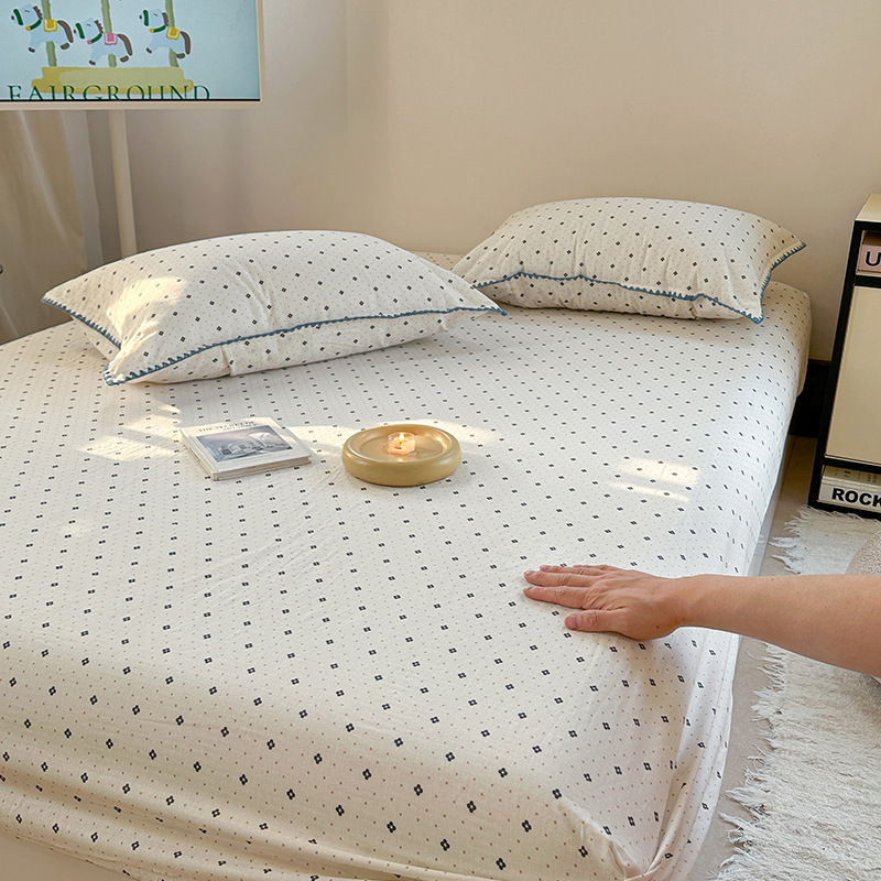 2025 nueva funda de cama de algodón de una sola pieza funda de cama de algodón 2025 nueva funda de protección de colchón funda de cama todo incluido para cama individual