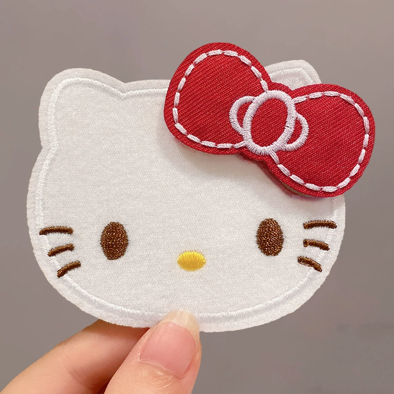 Cute bangs with bow, hair accessory with velcro