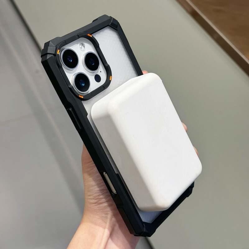 适用iPhone17PROMAX手机壳磨砂磁吸支架苹果16pro四角防摔保护套|undefined