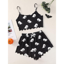 H 13657 Halloween Pumpkin Pajama Set �Ϲ�ӡ���Ҿӷ���װ