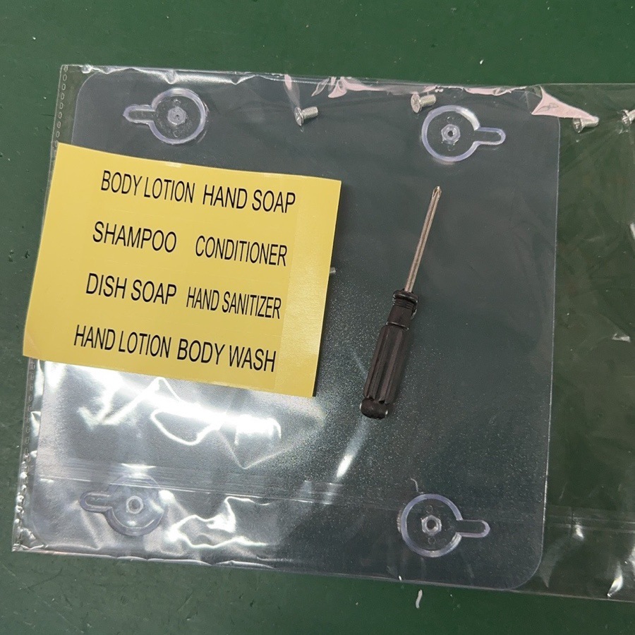 Dispensador de Jabón de Pared de 400 ml, ABS, Manual, para Baño