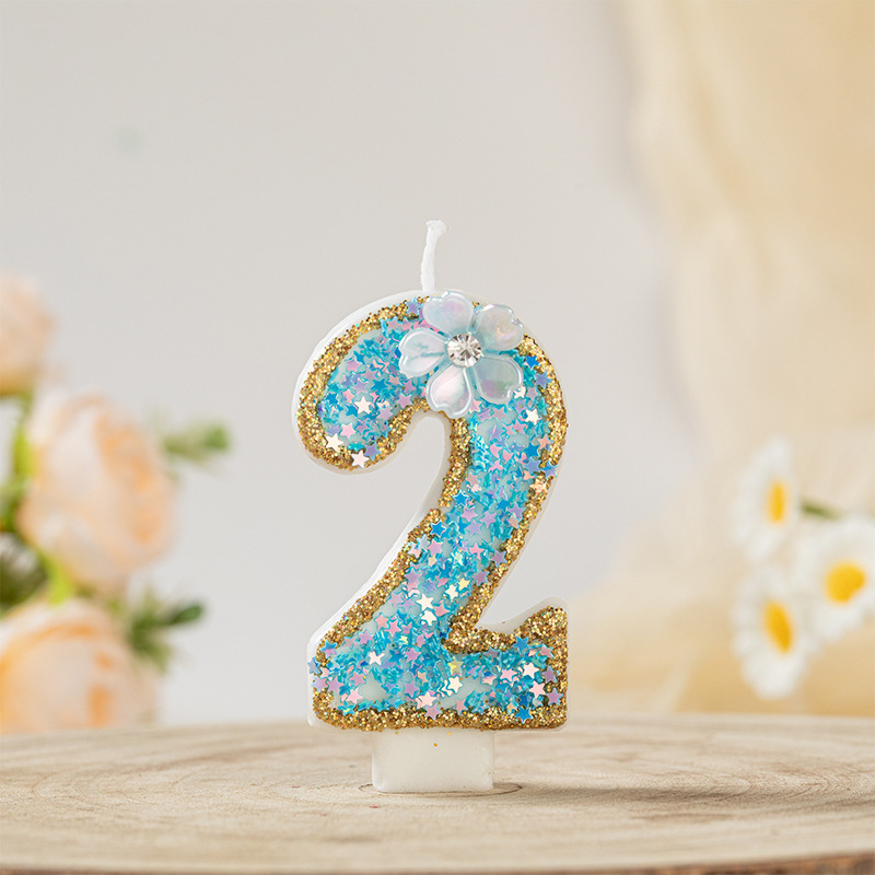クロスボーダー誕生日デジタルキャンドル 0-9 ベーキングケーキインサート子供の赤ちゃん 1 歳の装飾クリエイティブパーティー装飾|undefined