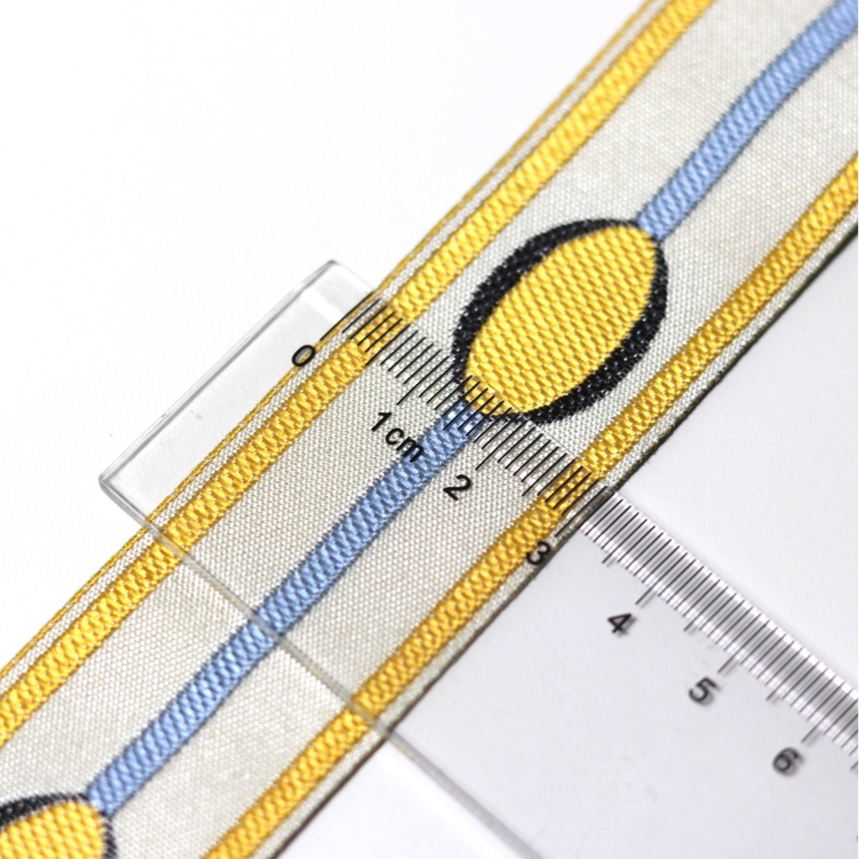3cm de ancho de alta precisión jacquard correa moderna círculo de ropa collar bordes de manga cortina almohada de sofá empalme
