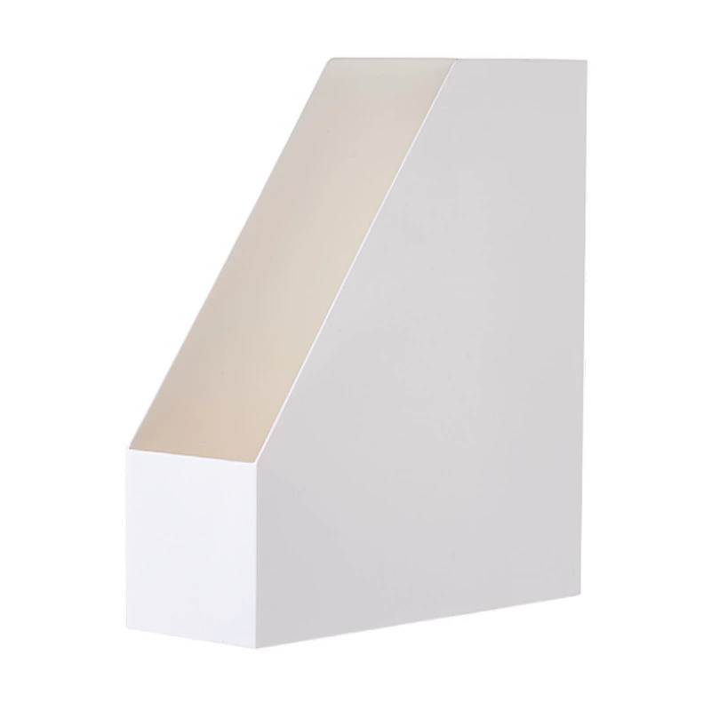 Desktop file storage organizer — A4 stationery holder, modular multi‑compartment white box