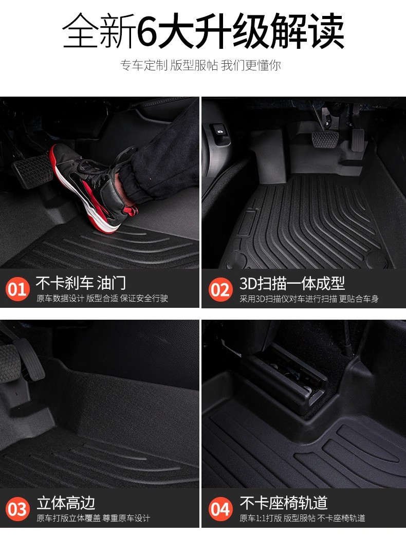 Special Ford Everest Everest Right-Hand Drive Endeavour Floor Mats Tpe Waterproof Rubber Left-Hand Drive Peptide