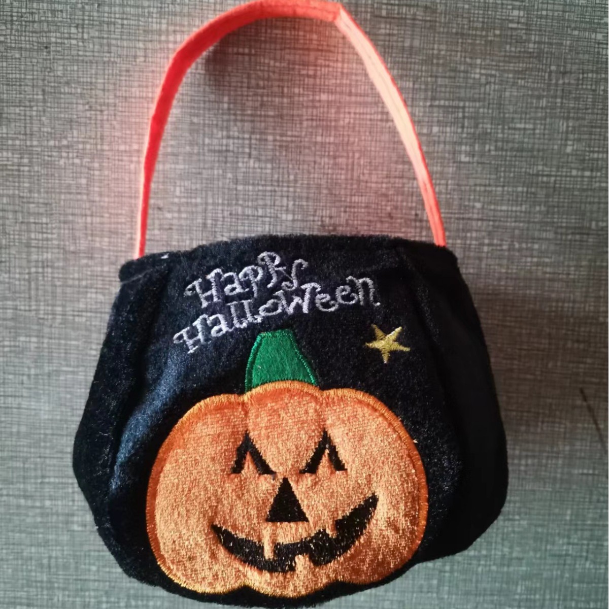 Calabaza individual bordada