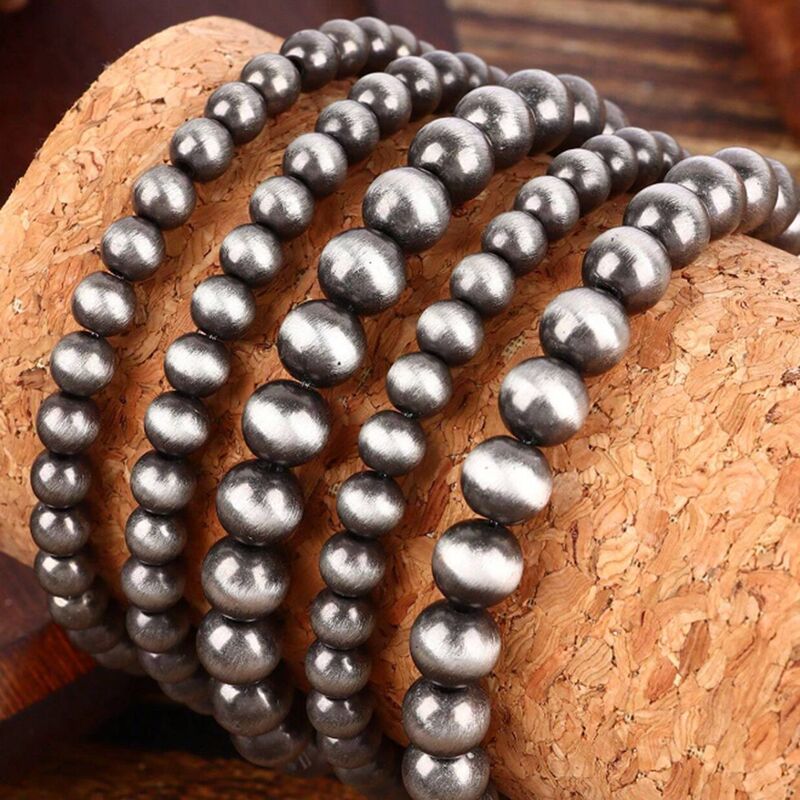 Cross-Border Hot Selling European and American Western Style Bohemian Style Stacked Bracelets Cat's Eye Stone Set Tribal Cowboy