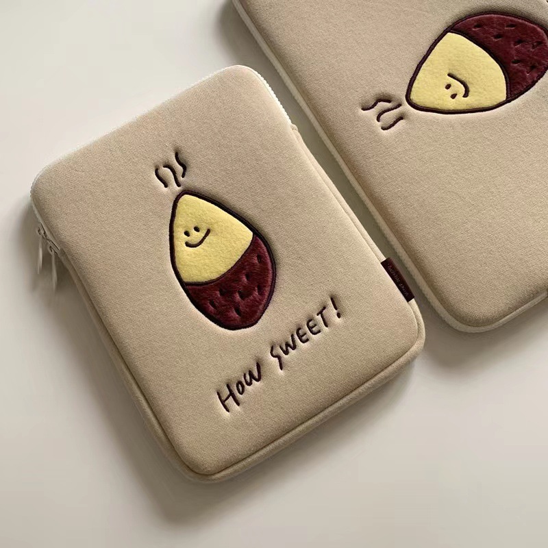 Embroidered Tablet Liner Bag iPad 11inch Protective Cover Huawei Xiaomi 11.5 Computer Bag Learning Machine Cosmetics Bag