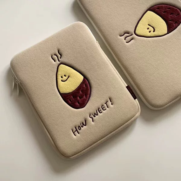 Embroidered Tablet Liner Bag iPad 11inch Protective Cover Huawei Xiaomi 11.5 Computer Bag Learning Machine Cosmetics Bag