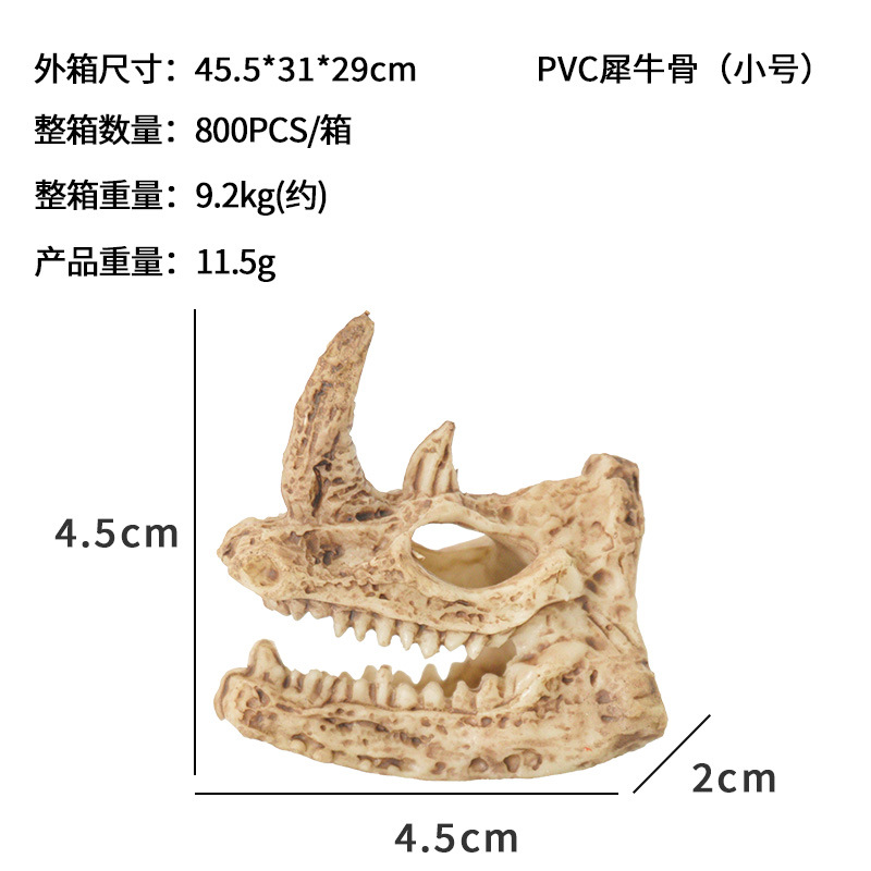 Nueva Decoración Creativa para Peceras con Calaveras de Oveja y Tiburón, Adornos Artesanales, Reliquias de Tiranosaurio Rex