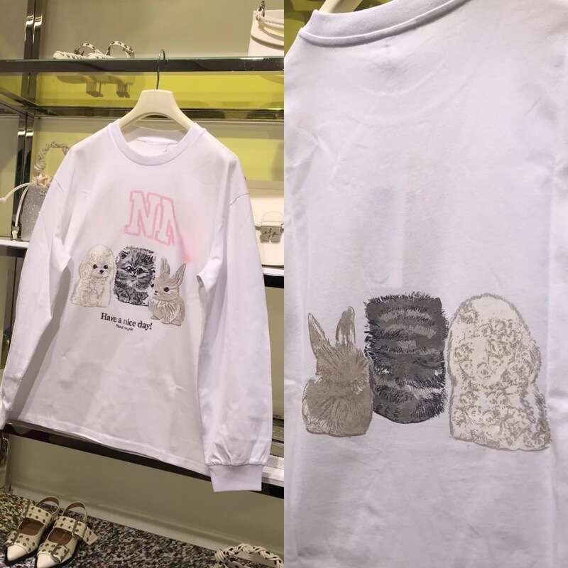 26 New Animal Print Long-Sleeve T-Shirts, Pure Cotton, Cross-Border Women's Casual Tops with Animal Designs, Cats, Poodles, Versatile Tops 26 New Animal Print Long-Sleeve T-Shirts, Pure Cotton, Cross-Border Women's Casual Tops with Animal Designs, Cats, Poodles, Versatile Tops