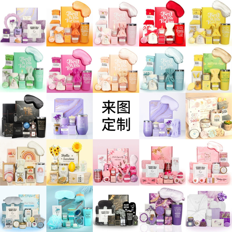 Cross-Border Ready-Made Soy Wax Birthday Gift Gift Box Set Christmas Gift Aromatherapy Bag Candle Souvenir