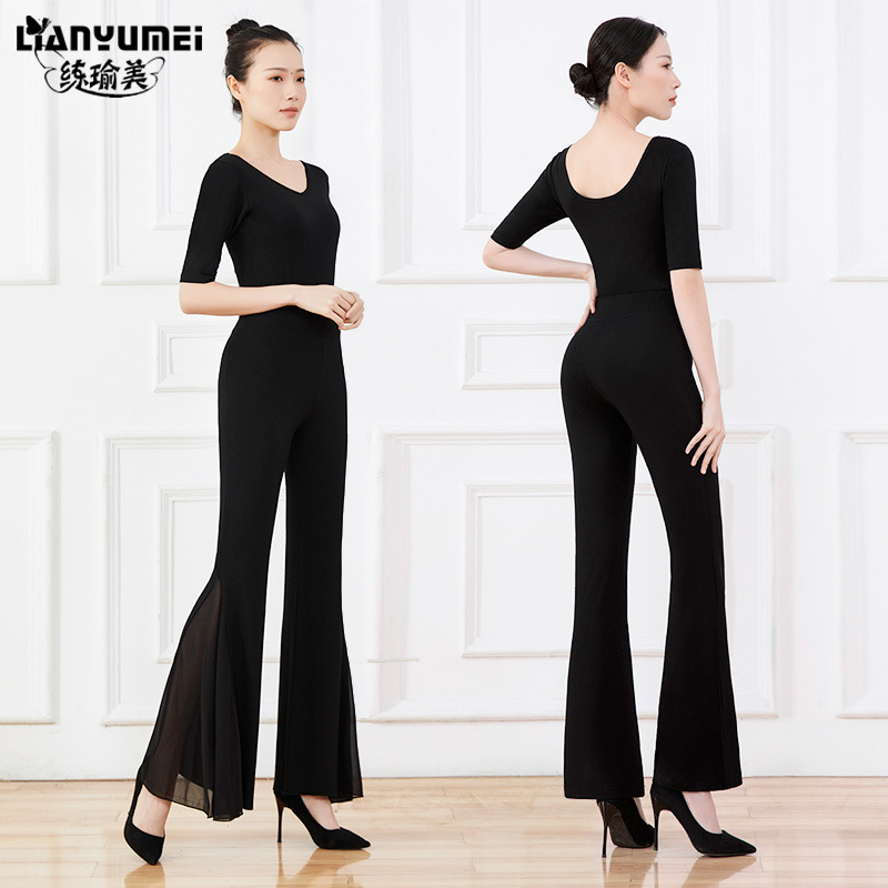 2022 New Style Body Etiquette Training Clothing Female Temperament Show Instructor Training Silk Scarf Dance Training Suit