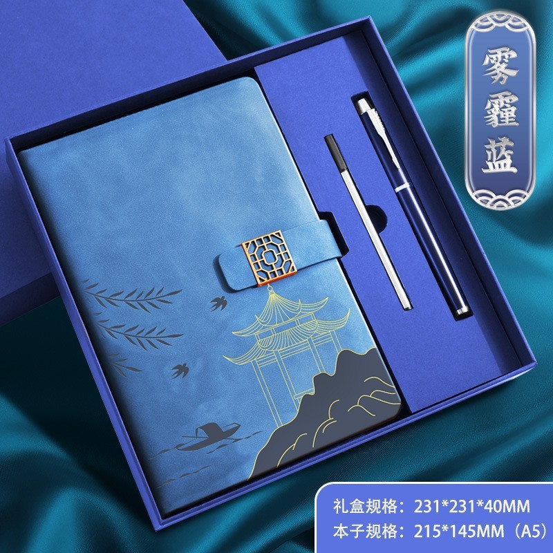 El juego de cuadernos A5 en caja de regalo se puede imprimir con logotipo, es un regalo ideal para oficinas comerciales, personaliza tu cuaderno de notas con la tendencia nacional para estudiantes.