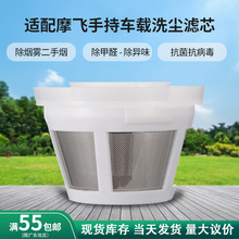 圆形HEPA滤芯 适配摩飞手持车载滤芯 车载空气净化过滤网工厂批发