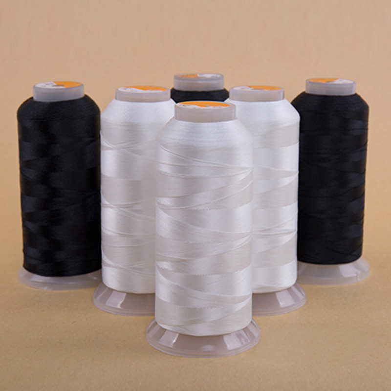 High-intensity 150D*3 black and white 3-ply thread, direct supply from the manufacturer, leather sewing high-strength thread, buttonhole and edge stitching thread