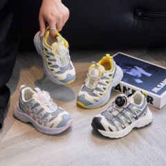 儿童老爹鞋2025春秋新款男童中大童透气轻便运动鞋女童户外登山鞋