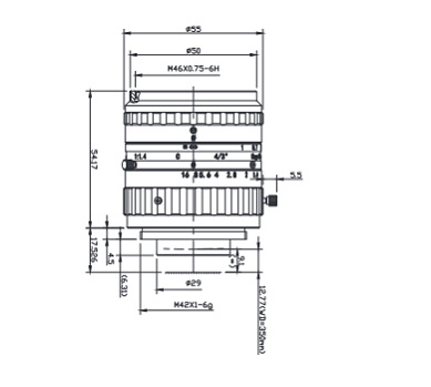 浩蓝光电AZUREphotonics  AZURE-NV3514SWIR 手动光圈定焦镜头