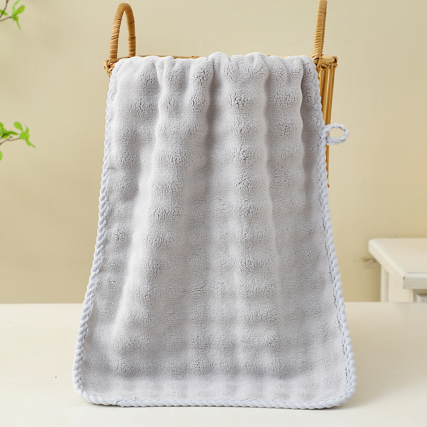 Light gray towel-75*35cm-105g / -