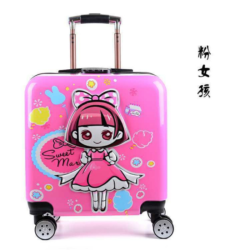 Nuevo cartón de dibujos animados para niños, maletero para hombres y mujeres, maleta libre de envío, caja de contraseña de 18 pulgadas, maleta de embarque de 20 pulgadas