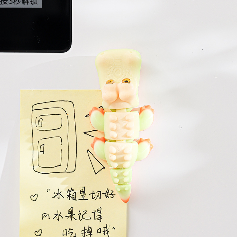 跨境热销3D打印冰箱贴创意海洋动物摆件关节可活动玩具礼物装饰品|undefined