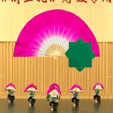 扇子舞蹈扇十级花鼓灯俏兰花欢腾茶山放歌舞蹈手绢花考级道具