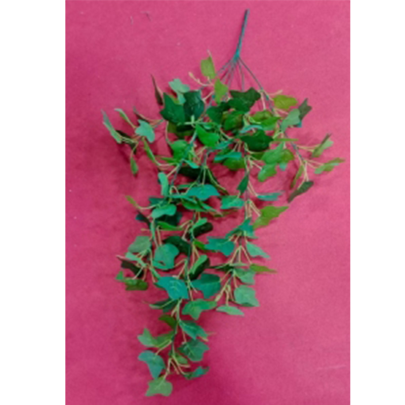 5 horquilla colgante de pegamento colgante de pared de plantas de simulación 7 horquilla pequeño haz de papas verdes hojas de papas decoración de pared interior colgante verde falsa