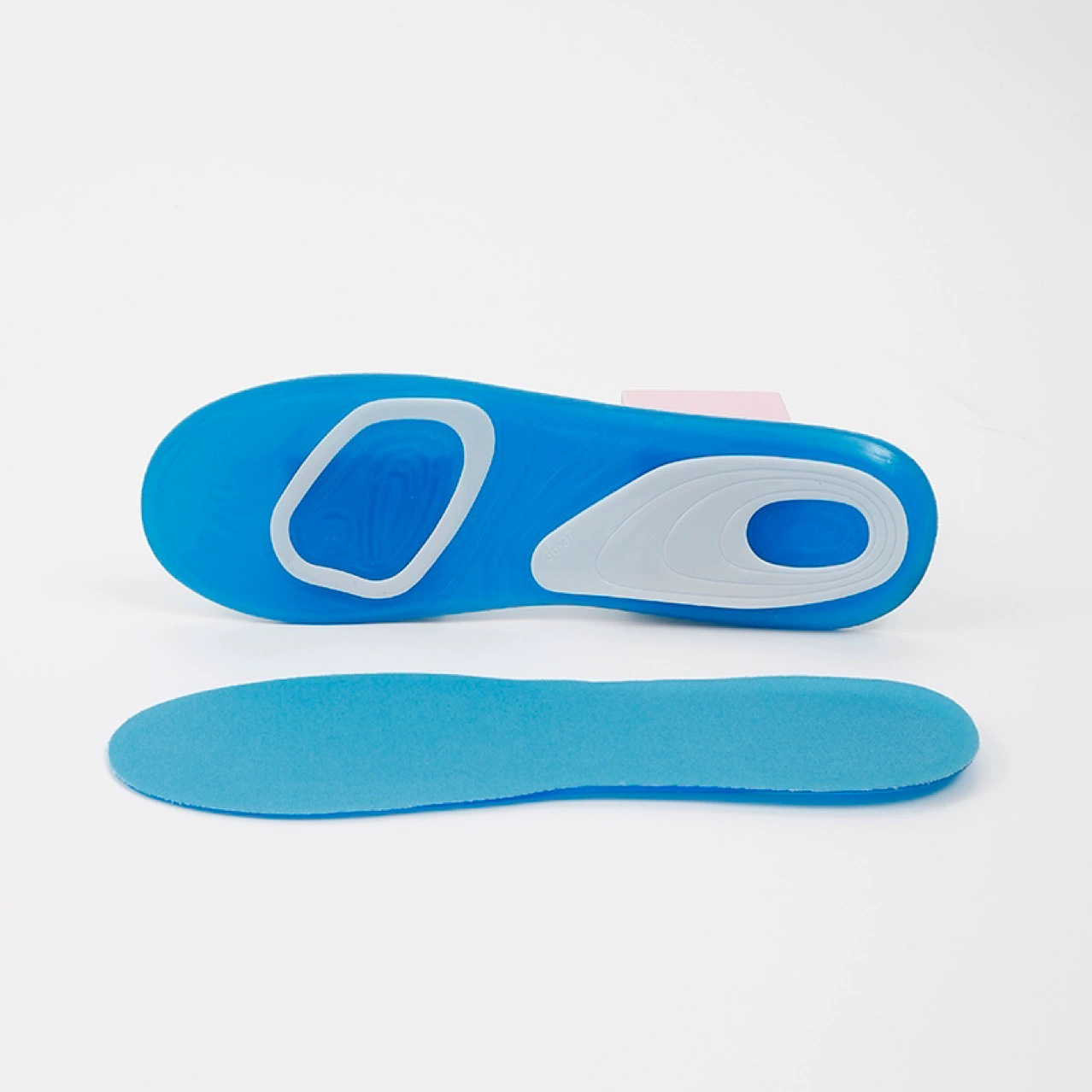 Силиконовая двухцветная однокруглая раздельная стелька TPE с высокой эластичной амортизацией Спортивная Военная тренировочная дышащая стелька источник Заводской магазин