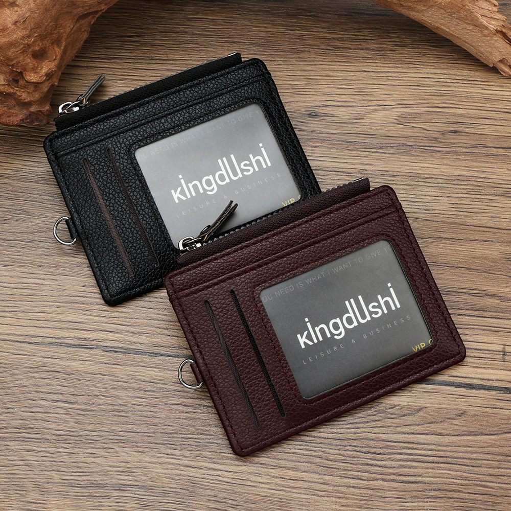 2025 New Model Simple Mini Men's Card Holder with Contrasting Colors, Ultra-Thin Multi-Card Slot Short Wallet for Men, Portable Coin Purse