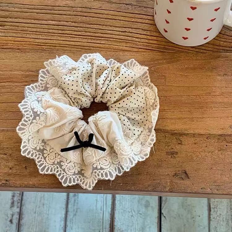 2#폴카 도트 레이스 리본