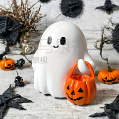 クロスボーダーハロウィン小さなゴースト装飾品クリエイティブホームデコレーションかわいいゴーストデスクトップ装飾品樹脂工芸品
