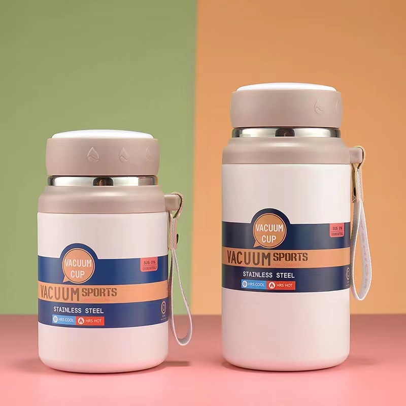 Nuevo 316 taza de vacío grasa muelle Oficina taza de doble capa de acero inoxidable taza de vacío de alta apariencia portátil de viaje de negocios