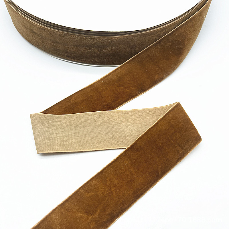 2.7 Métro / paquete de terciopelo de 38 mm boda hecha a mano cinta embalaje de regalo arco DIY decoración de fiesta Santa