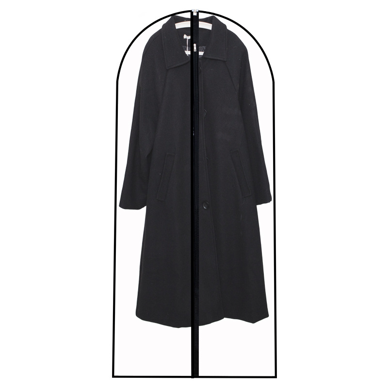 cubierta de polvo de ropa transparente cubierta de ropa colgante cubierta de abrigo bolsa de almacenamiento tipo colgante cubierta de polvo de ropa doméstica cubierta de pluma