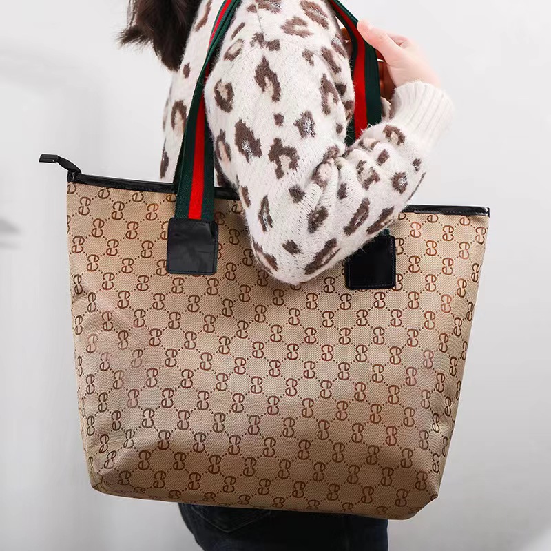 源头工厂单肩包时尚潮流高级感多功能大容量收纳牛津布托特包