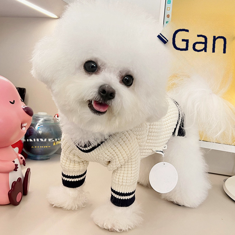 (2개) 2023 가을, 겨울 원래 한국 스타일 귀여운 SHIH TZU 테디 작은 개와 고양이 가을, 겨울 바느질 간단한 곰 스웨터