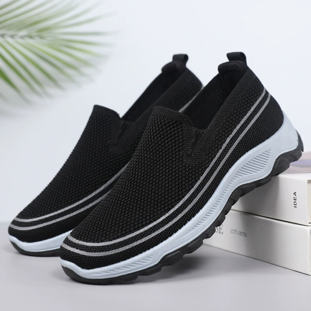 Спортивные кроссовки среднего и пожилого возраста пара повседневная обувь мода дикая спортивная внешняя торговля мужская обувь сетка дышащая женская обувь