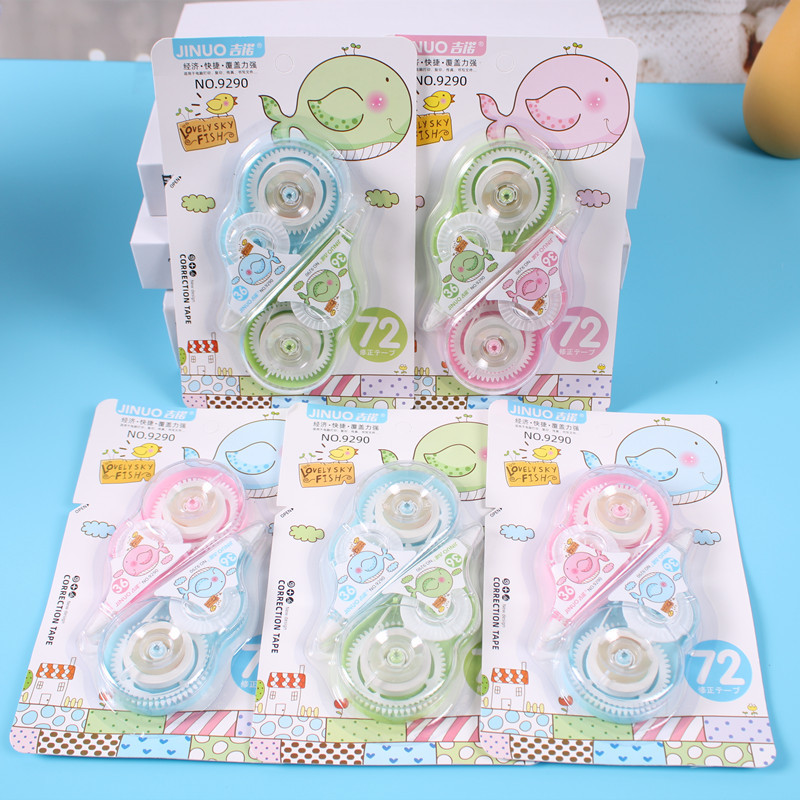 Gino de gran capacidad de doble tarjeta asequible cinta de corrección estudiante ultra silencioso durable cinta de corrección de suministros de oficina cinta de corrección