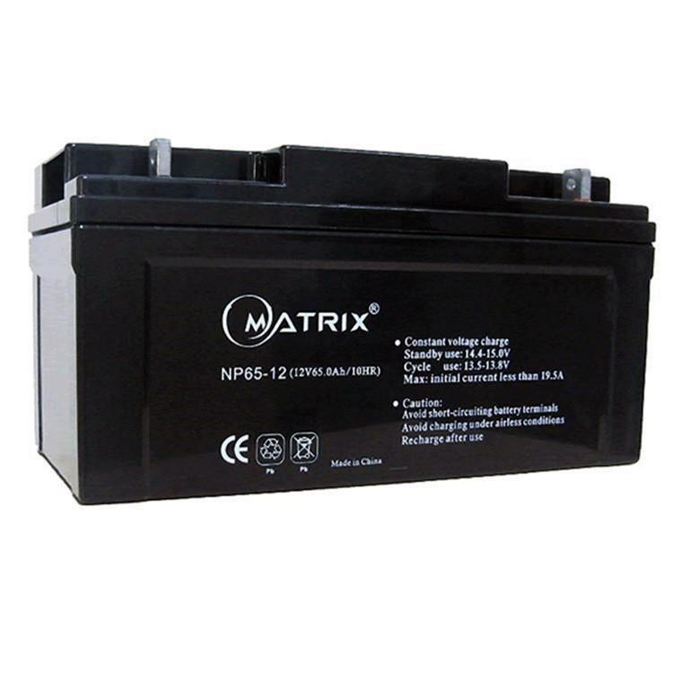 MATRIX矩阵蓄电池NP65-12 12V65AH直流屏 UPS 机房供电 EPS配套