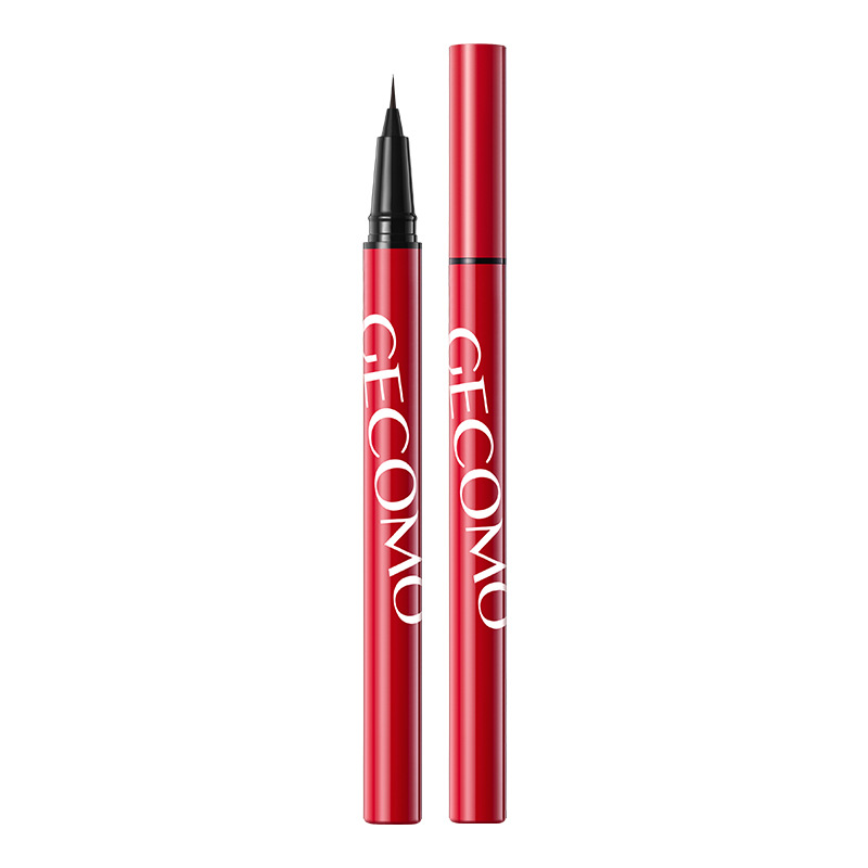 GECOMO delineador de ojos muy fino no se quita maquillaje, impermeable, sin manchas, suave, nuevo delineador de ojos seco rápido, maquillaje al por mayor