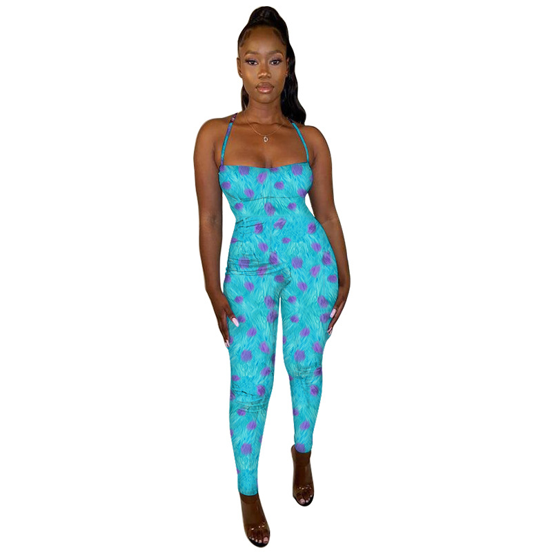 printed one-piece slip jumpsuit NSMYF68644