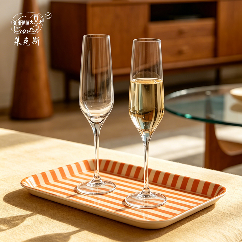 Alta calidad checa importación sin plomo cristal tazas de vino, tazas de cristal alto pie, banquete de negocios especial, hotel al por mayor