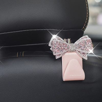 Other Automotive Interior Supplies Hook Creative Interior Female Hook - diamond-bow-pink-hook