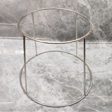 不锈钢加厚实心钢架双层收纳结实塔架烤盘架海鲜架置物架厨房架子