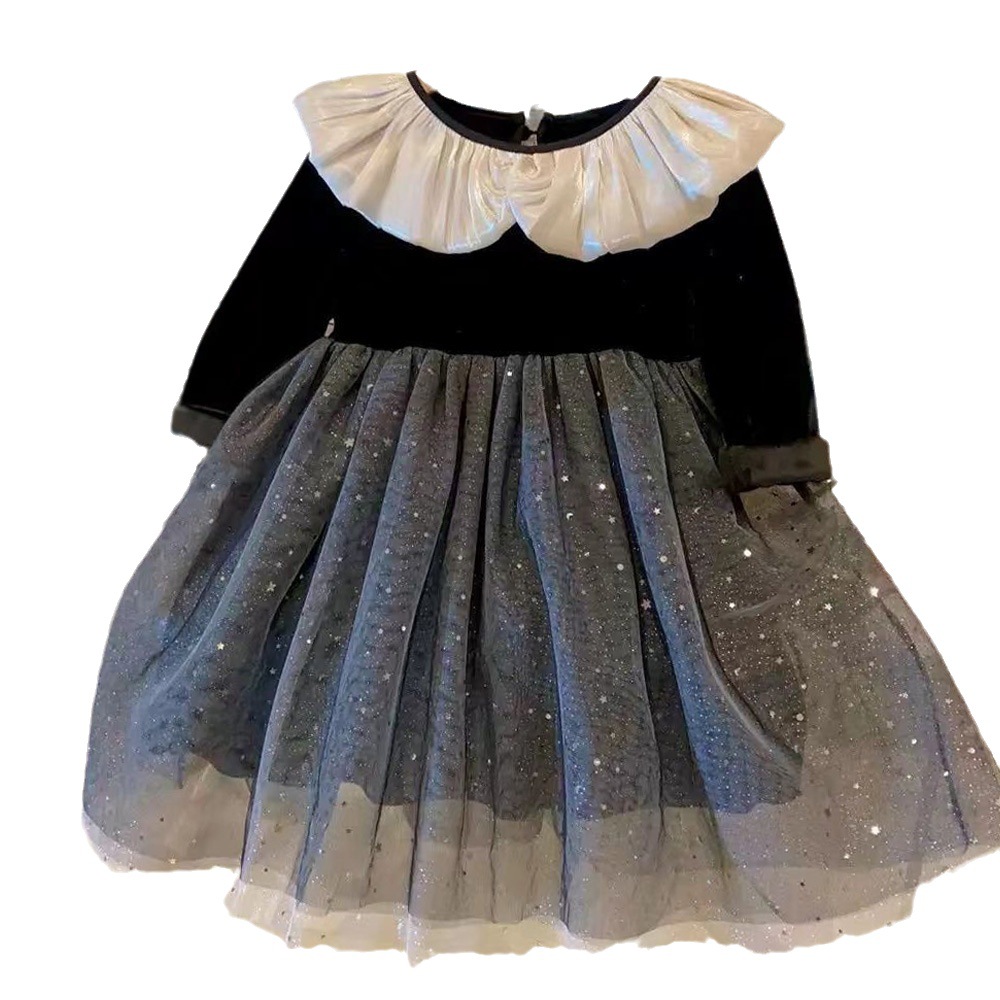 Girl's Autumn 2023 New High end Little Fashionable Girl Baby Princess Dress_voghion.com